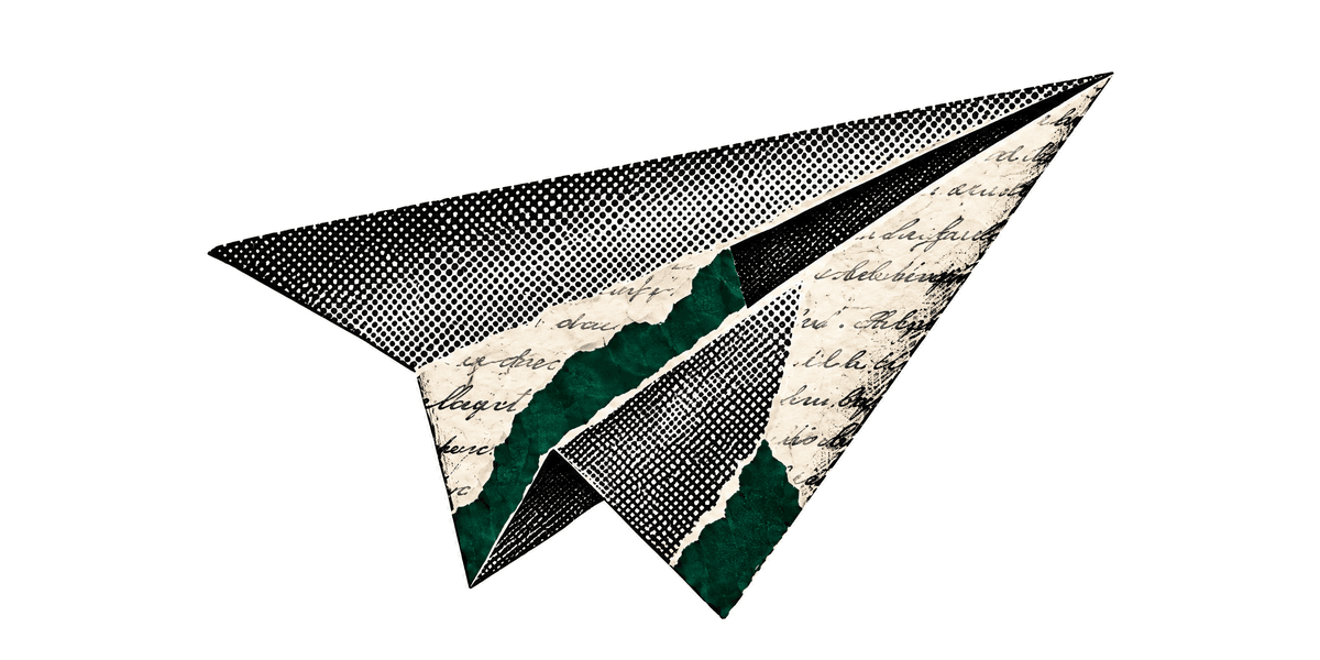 Paper plane, the Storyline Pros symbol for public relations and earned media.